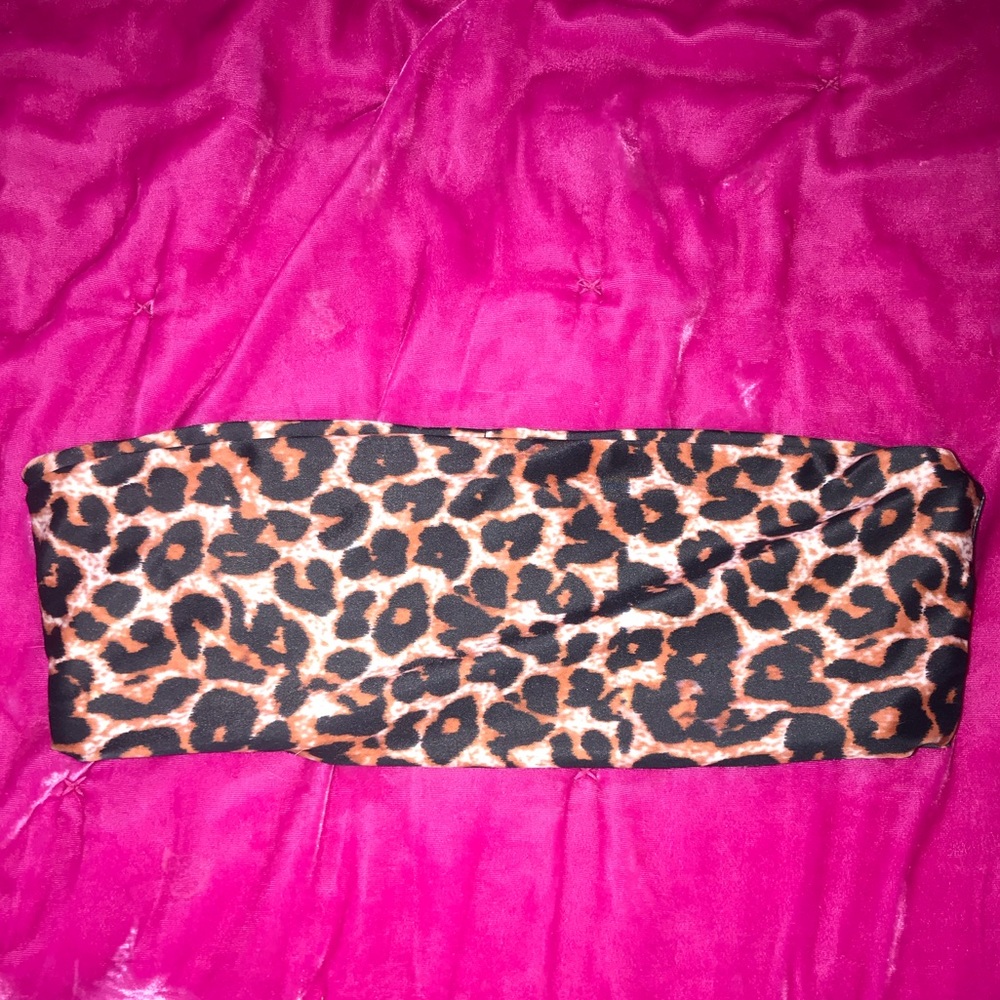 cheetah bathing suit top